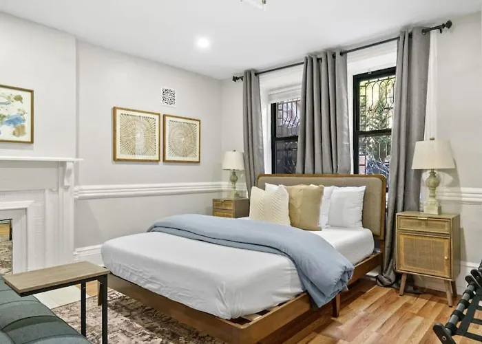 Family Brownstone With Private Backyard Near Subway